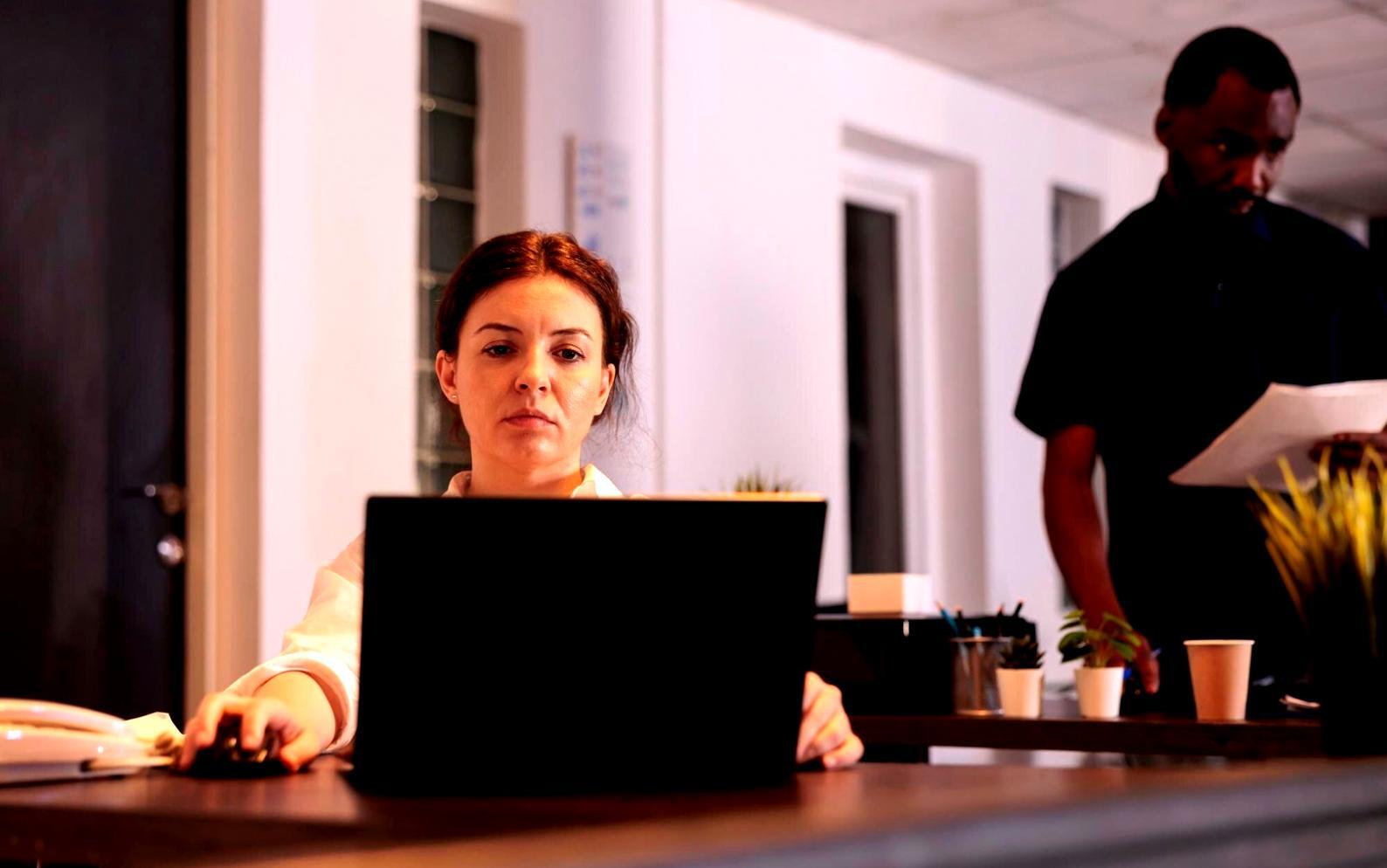 Strategic business planning session with documents and charts